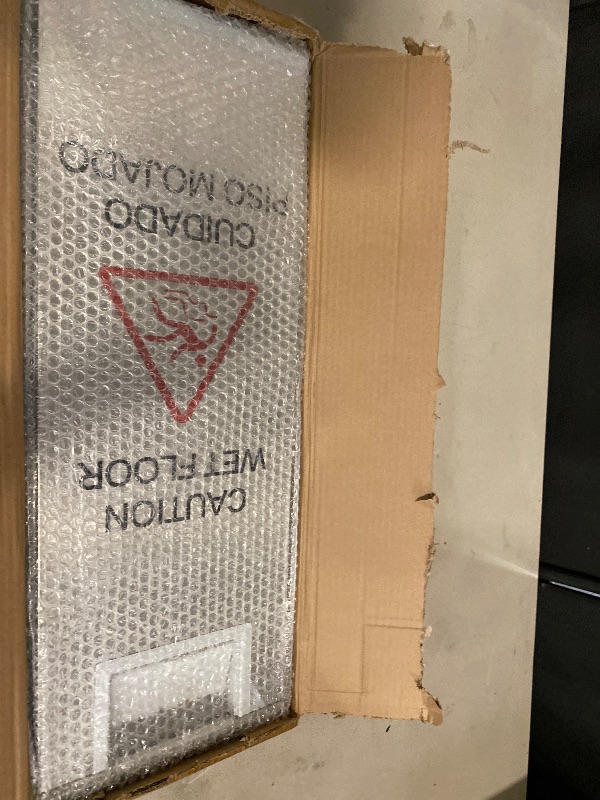 Photo 1 of Stainless Steel Wet Floor Sign 2 Pack, 24 Inch Double-Sided Foldable Caution Sign with Handle, 8.8 lb Bilingual Warning for Restaurant, Office, Commercial Cleaning Use, Silver
