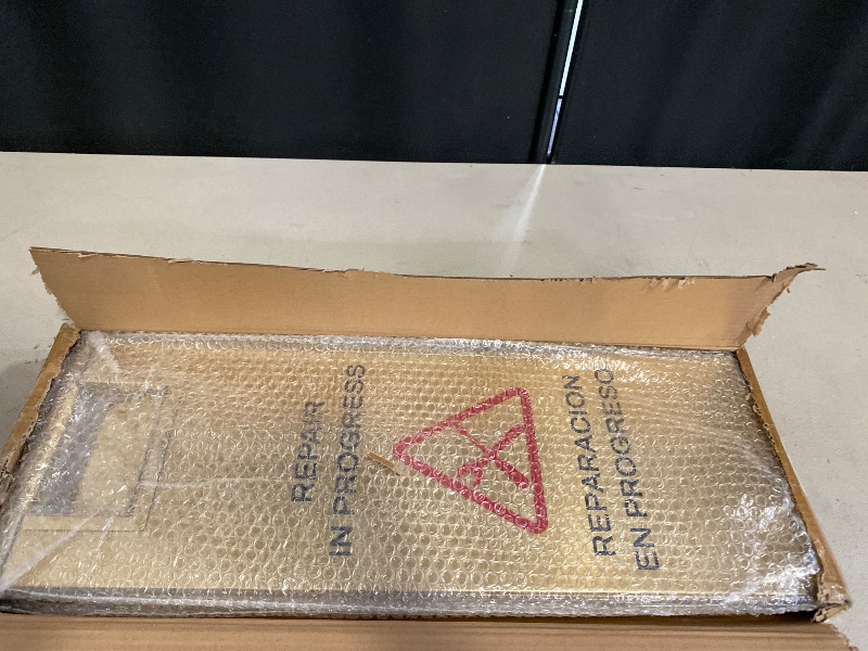 Photo 1 of Stainless Steel Repair In Progress Sign Portable Foldable Sign 2-Pack (Gold)
