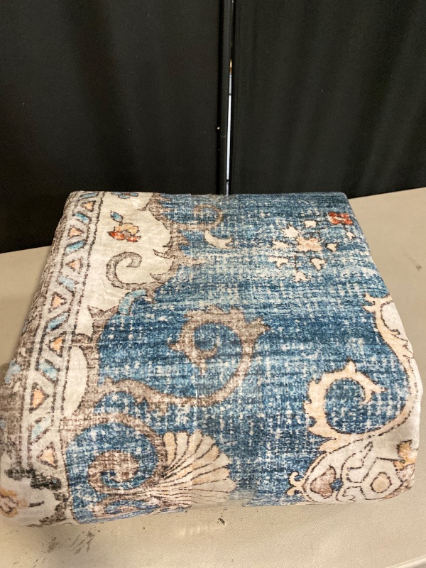 Photo 1 of Area Rugs 9x12 Rug for Living Room, Washable Rugs 9x12, Non Slip Water Repellent Floor Carpet, Low Pile Soft Vintage Rug for Bedroom Dining Room Indoor