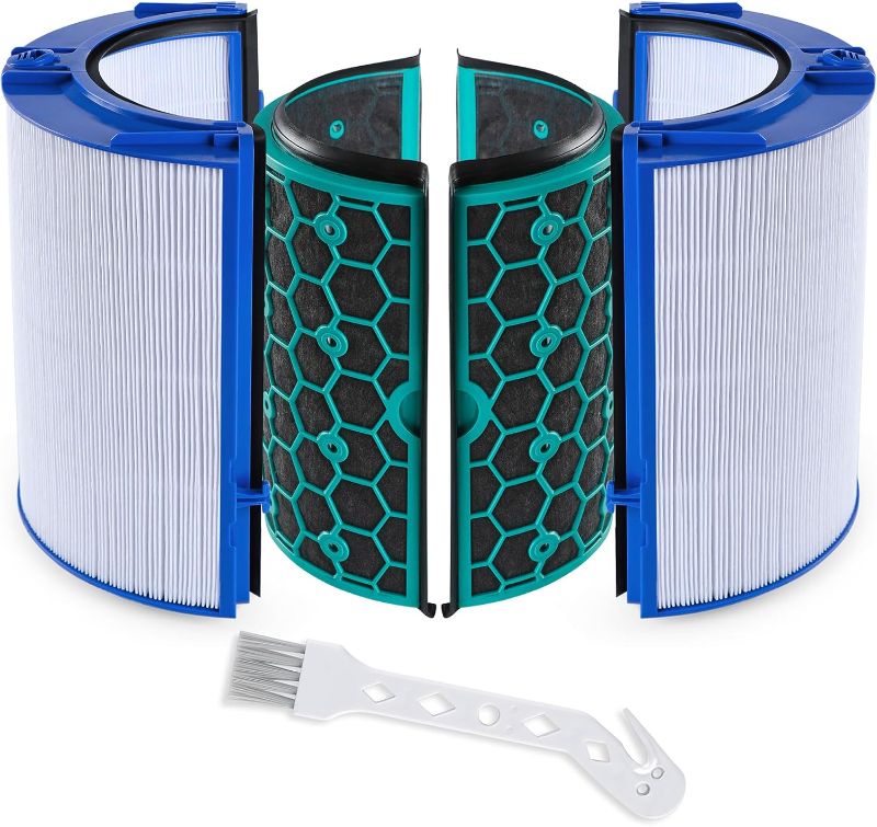 Photo 1 of TP04 Filter Replacement Compatible with Dyson Pure Cool & Dyson Air Purifier TP04 HP04 DP04 TP05 DP05, 360 Combi Glass HEPA Activated Carbon Air Filter, 1 Pack