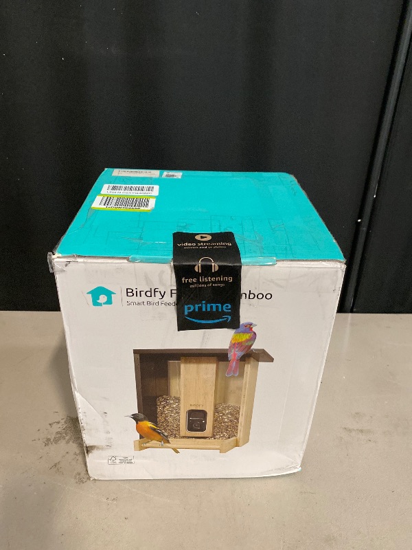 Photo 1 of NETVUE by Birdfy Smart Bird Feeder with Camera Solar Powered, Permanent AI Identify 6000+ Bird Species & Motion Detection, Renewable Upgraded Bamboo Wood, Ideal Gift