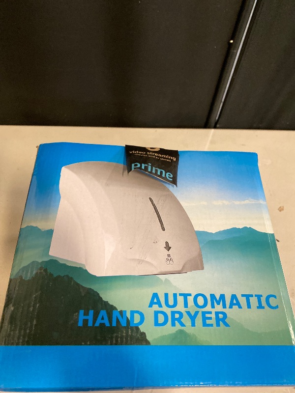 Photo 1 of modunful Hand Dryers for Bathrooms Commercial, Electric Hand Dryer Touchless, Extra Quiet Low Noise(40db), Wall Mounted Type(1600W) (Silver)