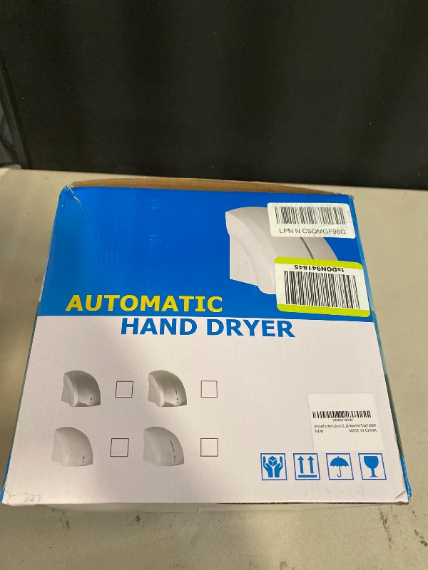 Photo 1 of modunful Hand Dryers for Bathrooms Commercial, Electric Hand Dryer Touchless, Extra Quiet Low Noise(40db), Wall Mounted Type(1600W) (Silver)