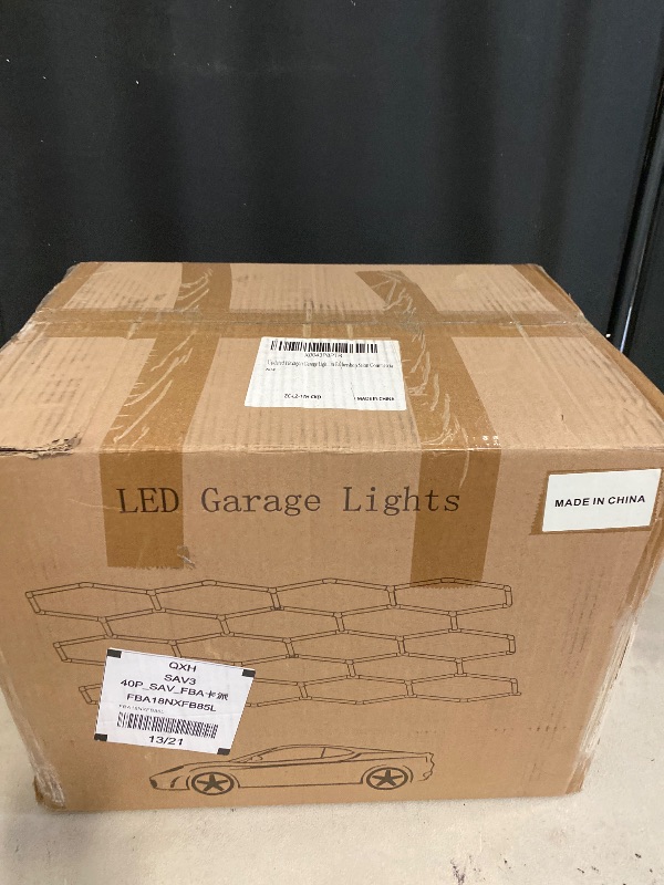 Photo 1 of Updated Hexagon Garage Light: 79200LM Super Bright Hexagon Garage LED Light, 5000K Natural White, 75 Packs LED Light Car Detailing Ceiling Shop Lights for Warehouse Basement Gym Barbershop Salon