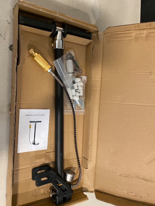 Photo 1 of  Air Pumps with Presta and Schrader Valve - Inflator for MTB BMX Tires, Balls, Balloons, Inflatables