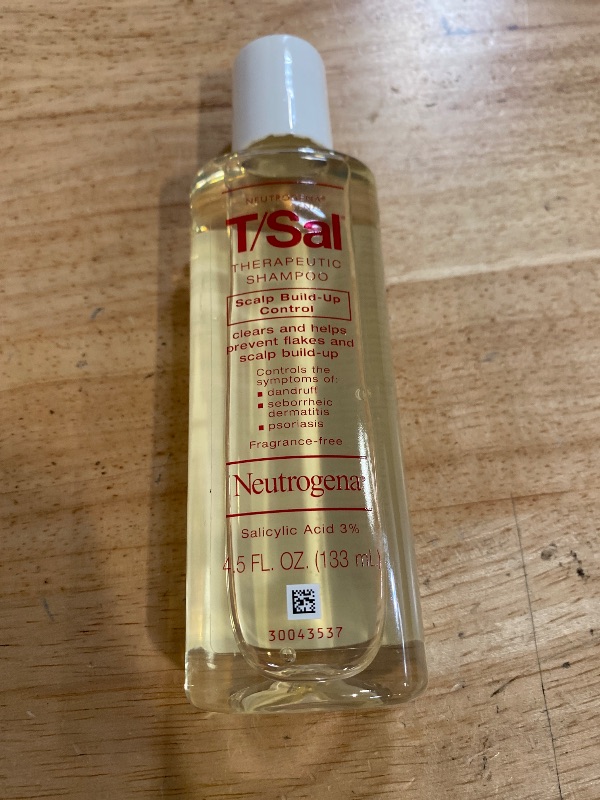 Photo 1 of Neutrogena T/Sal Therapeutic Scalp Shampoo for Scalp Build-Up Control with 3% Salicylic Acid, Scalp Treatment for Dandruff, Scalp Psoriasis & Seborrheic Dermatitis Relief, 4.5 fl. oz