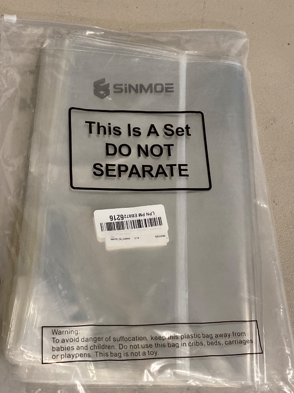 Photo 1 of Sinmoe 200 Pack Plastic Bag with Handles Bulk Plastic Merchandise Die Cut Handle LDPE Gift Bags for Small Business Retail Gifts Shopping Trade(Clear,12'' X 15'',Simple Style)