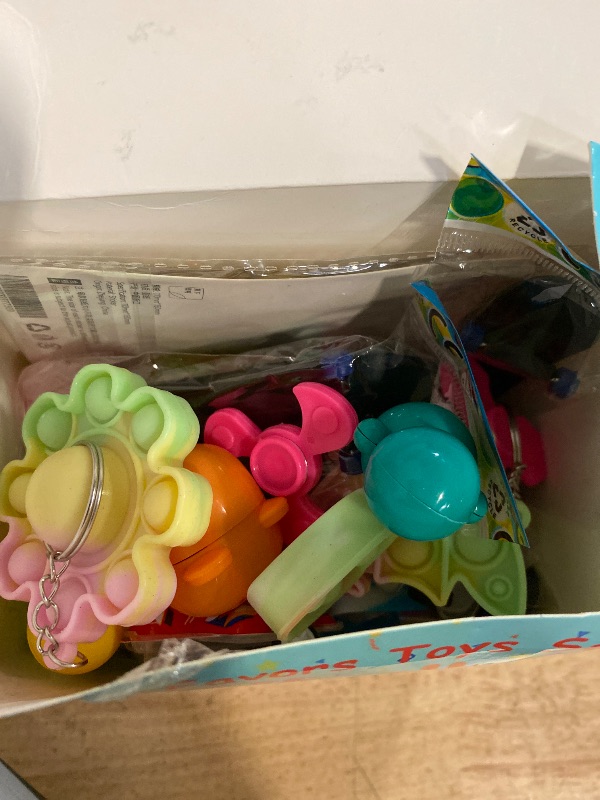 Photo 1 of Aowrebu 117 PCS Party Favors for Kids 4-8 8-12, Pop Fidget Toys, Treasure Box for Classroom, Pinata Filler, Goodie Bag Stuffers, Prize Box, Treasure Chest, Classroom Prizes