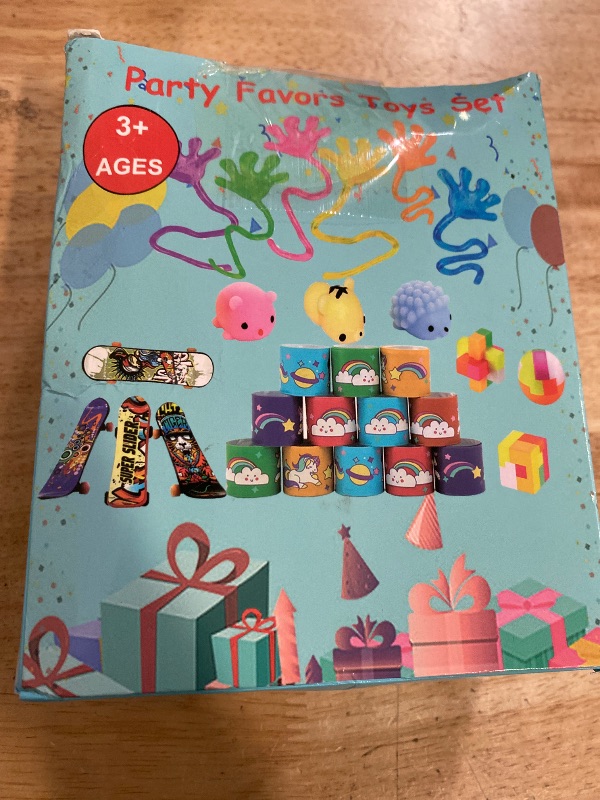 Photo 1 of Aowrebu 117 PCS Party Favors for Kids 4-8 8-12, Pop Fidget Toys, Treasure Box for Classroom, Pinata Filler, Goodie Bag Stuffers, Prize Box, Treasure Chest, Classroom Prizes