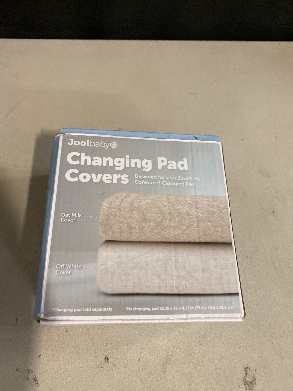 Photo 1 of Jool Baby Changing Pad Covers – Soft & Comfortable, Fits Most Standard Diaper Changing Pads – Pack of 2 (Off-White & Oatmilk - Wave)