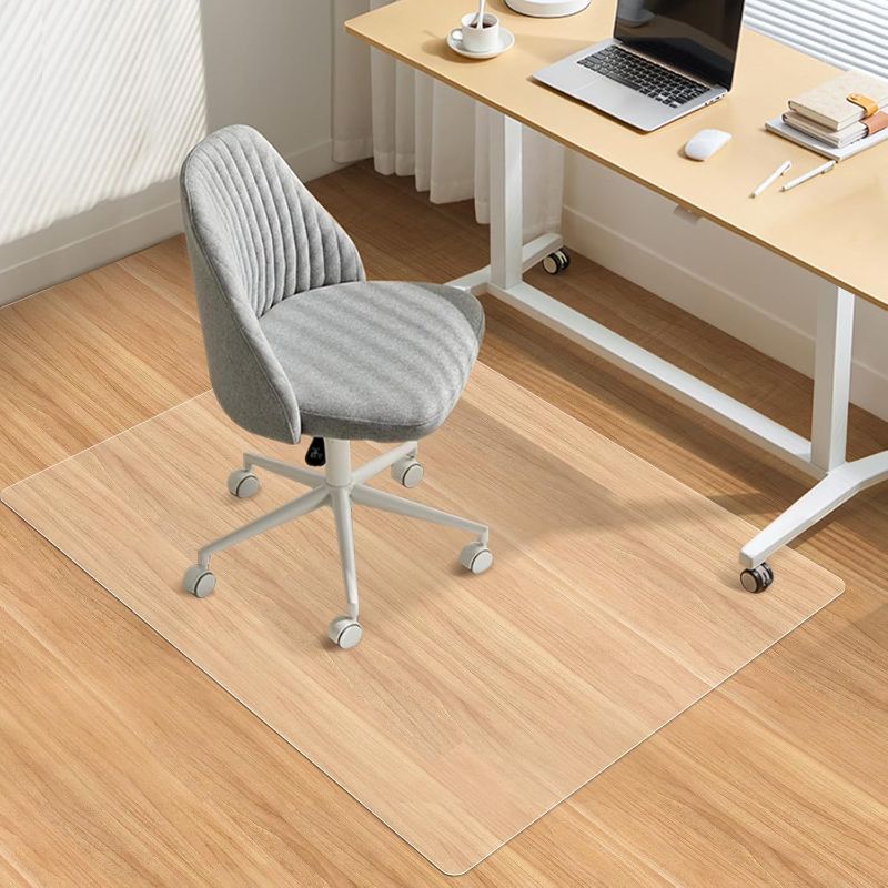 Photo 1 of Vicwe Chair mat for Hardwood Floor, 36 x 48 inches Fully Transparent Floor Mats for Rolling Chairs, Floor Protector, Easy Clean, Rectangle