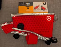 Photo 1 of size small Target Dog Target Shopping Cart Costume For Xs Dog Or Cat