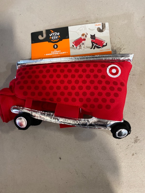 Photo 1 of  size small Target Dog Target Shopping Cart Costume For Xs Dog Or Cat