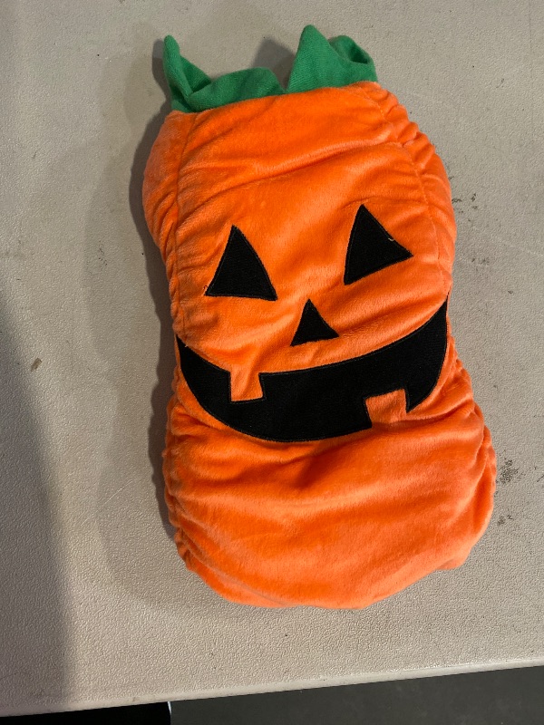 Photo 1 of size small Hyde & EEK! Boutique Plush Pumpkin Dog and Cat Costume - Small