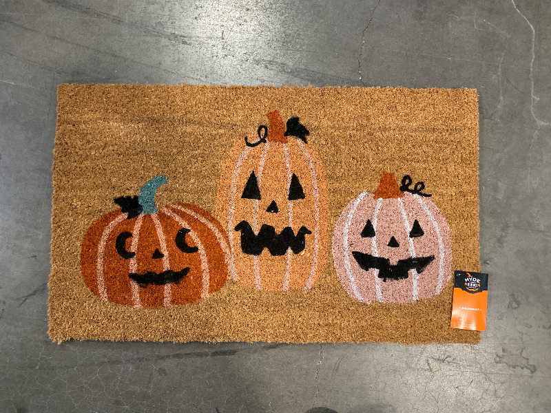 Photo 1 of 3 pumpkins door mat 18x30 
