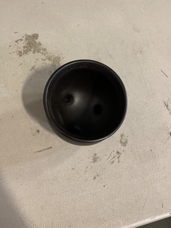 Photo 1 of 1000ml Halloween Cauldron Stoneware Candy Bowl Black - Threshold™: Handcrafted Microwave & Dishwasher Safe Serving Bowl