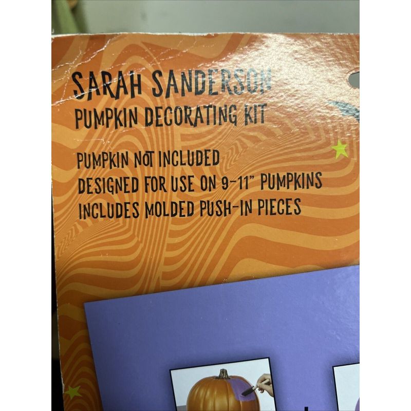 Photo 1 of Disney Hocus Pocus Sarah Sanderson Pumpkin Decorating Kit Halloween Fall 
