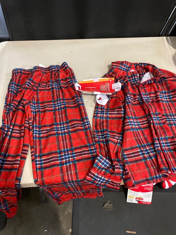 Photo 1 of Red M Kids' Plaid Holiday Matching Family Pajama Set