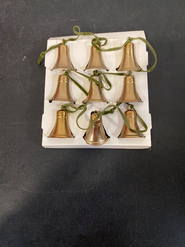 Photo 1 of metal cow bells 9 set 