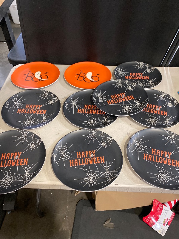 Photo 1 of Halloween Set of 4 Melamine Plates 
