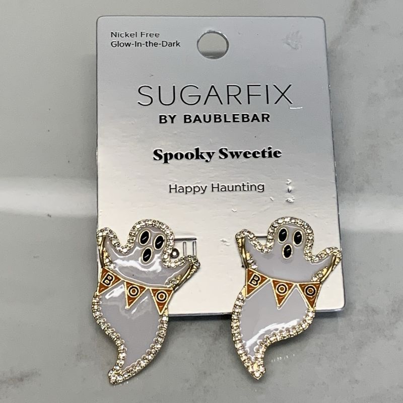 Photo 1 of Sugarfix by Baublebar Earrings Spooky Sweetie Ghost BOO Flying Ghosts