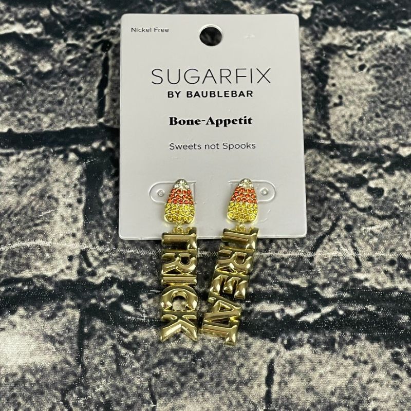 Photo 1 of Sugarfix "sweets Not Spooks" by Baublebar Earrings Bone Appetit Candy Corn