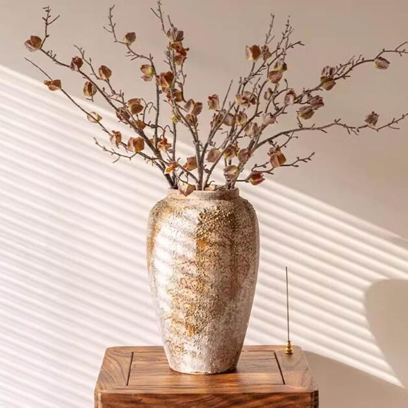 Photo 1 of Mlaea Living Room Decorative Vase, Desktop Vase, Fake Flowers Dried Flowers Vase for Side Table Dining Table, Fashion Multi-Functional