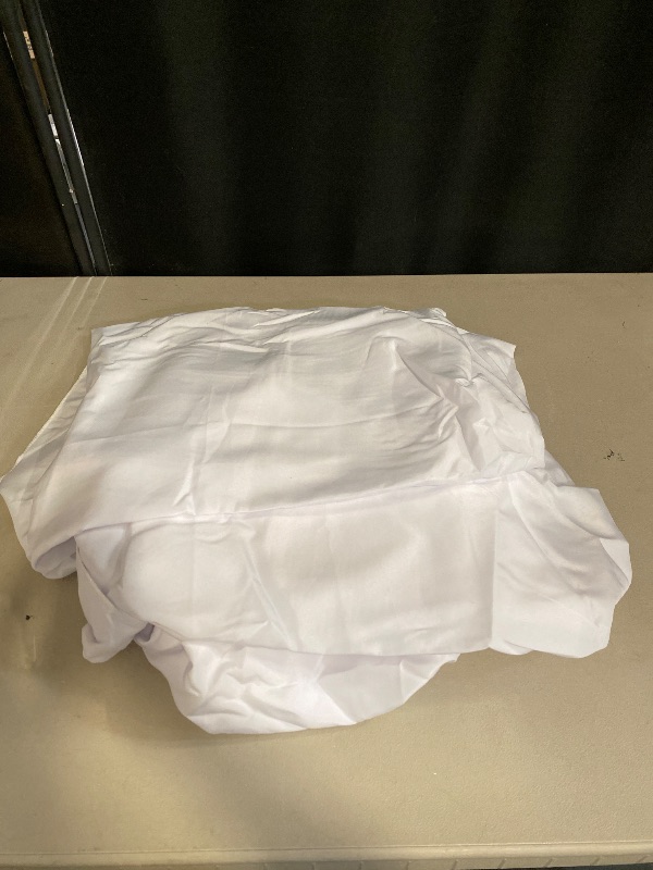 Photo 1 of 10 pack Tableclothsfactory White Spandex 4-Way Stretch Fabric Bolt, DIY Craft Fabric Roll - 60" x10 Yards for Party & Decorations