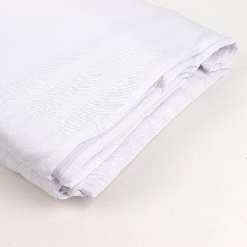 Photo 1 of 10 pack Tableclothsfactory White Spandex 4-Way Stretch Fabric Bolt, DIY Craft Fabric Roll - 60" x10 Yards for Party & Decorations