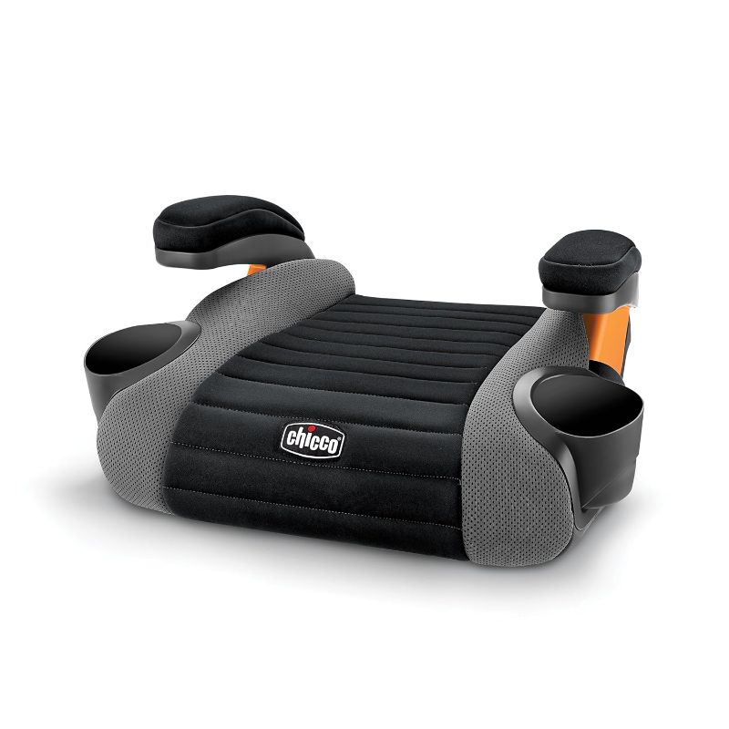 Photo 1 of Chicco GoFit® Backless Booster Car Seat Without Latch Attachment, Travel Booster Seat for Car, Portable Car Booster Seat for Children 40-110 lbs., Shark/Black and Grey