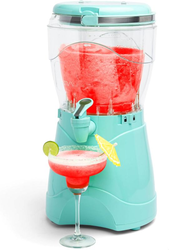 Photo 1 of Nostalgia Frozen Drink Maker and Margarita Machine for Home - 128-Ounce Slushy Maker with Stainless Steel Flow Spout - Easy to Clean and Double Insulated