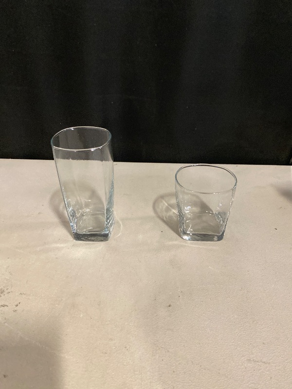 Photo 1 of  only 2 glasses! Anchor Hocking Rio Small and Large Drinking Glasses