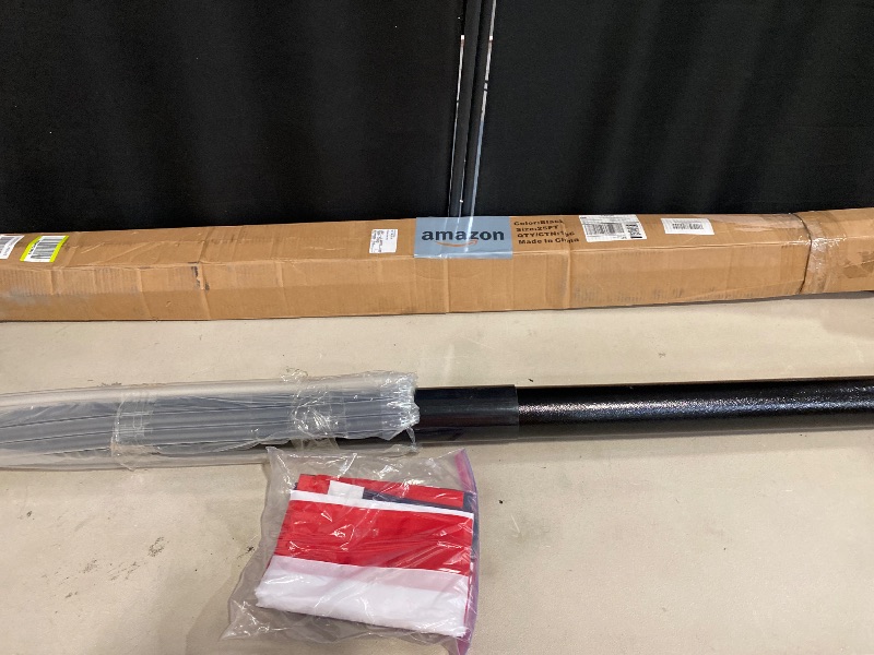 Photo 1 of Heavy Duty Flag Pole Telescoping Freedom Edition 25 FT 12 Gauge Extra Thick Aluminum Flag Pole Holder for Outside House Outdoor Metal Flag Pole Kit