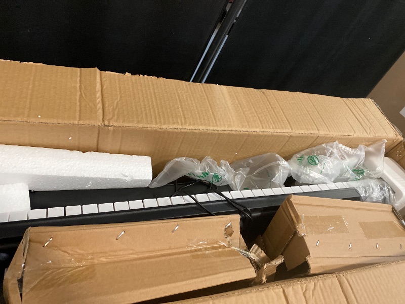 Photo 1 of Digital Piano 88 Key with Semi-Weighted Keys, 88 Key Keyboard Piano for Beginner, with Power Adapter, Sustain Pedal, Bluetooth, MIDI, for at Home/Stage