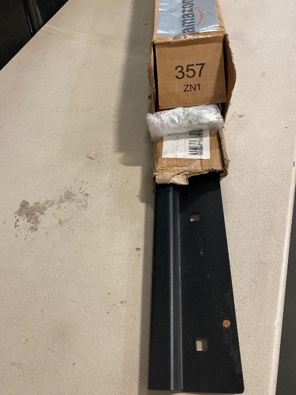 Photo 1 of Steel Mounting Channel - Made of High Strength Alloy Steel, 10GA Thickness, Includes 7 Trailer Screws. Suitable for Heavy Duty Trailer Loading Ramps. Compatible with Trailers and Trucks, Black