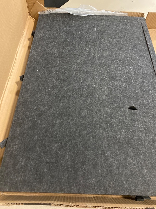 Photo 1 of BUBOS 4 PCS Acoustic Panels,24''x12'' Fabric Soundproof Wall Panels,Self-adhesive Sound Absorbing Panels for Studios, Office, Home Theater (Black)