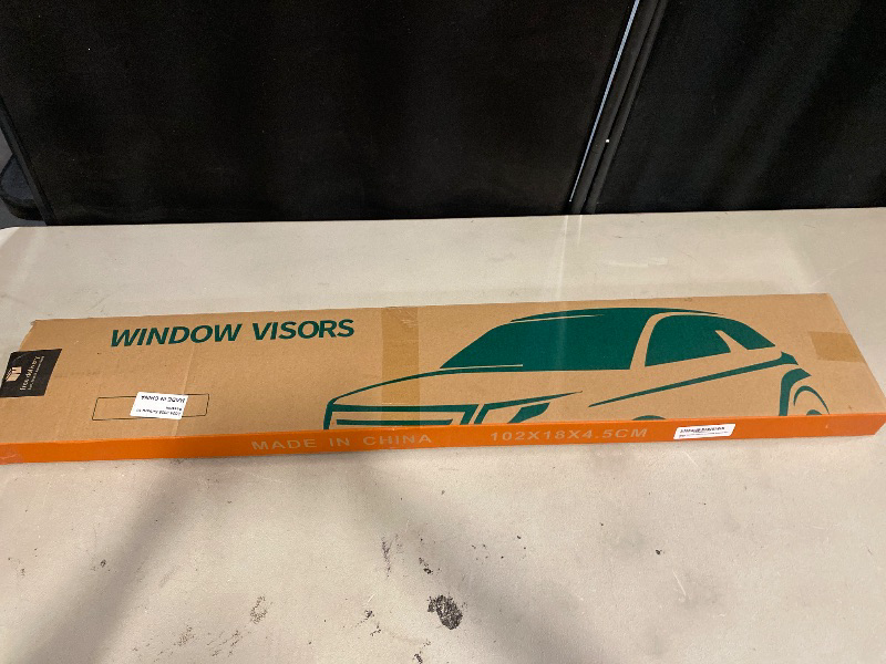 Photo 1 of Lightronic Extra Durable Outside-Mount Auto Vent Window Visor, Fit 2015-2025 Ford Transit-150, 250, 350, 350 HD (Not Fit Low Roof Model), UV-Protect Rain Guard, Original Wind Deflector, Smoke, 2-Pcs