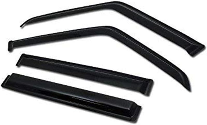 Photo 1 of Non-in Channel Dark Smoke Tint 4pcs Front Rear Window Shade Deflector Sun/Rain/Wind Guards Smoke Window Visors 4Pcs 1984-2001 Compatible with Jeep Cherokee