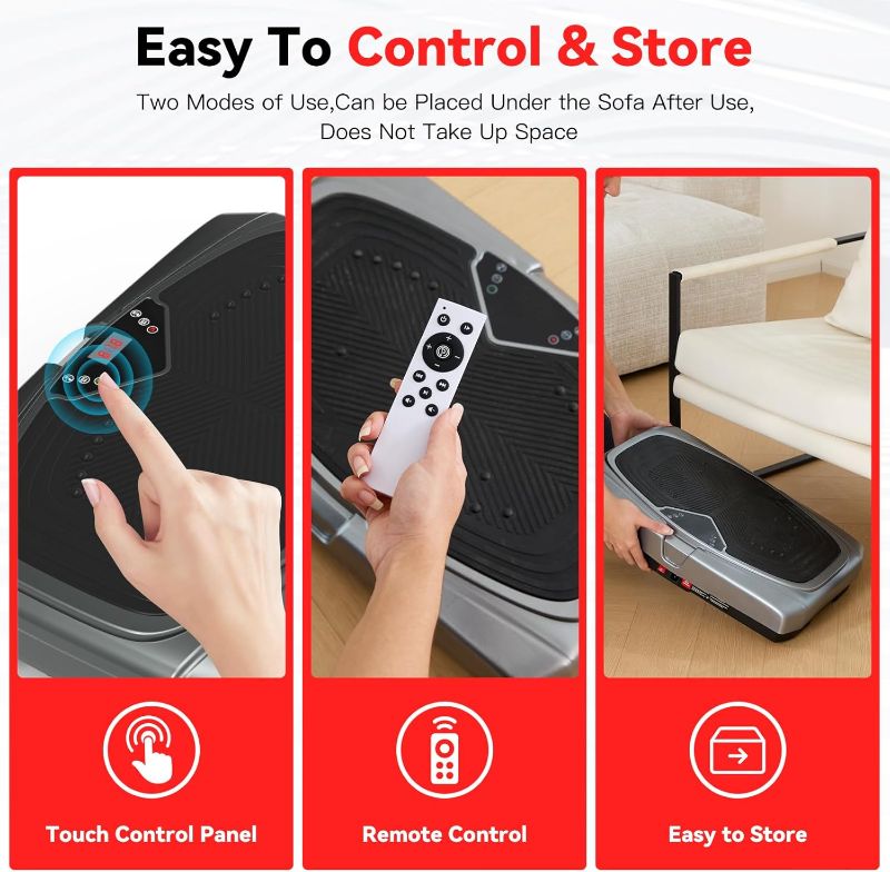 Photo 1 of Vibration Plate Exercise Machine for Lymphatic Drainage Weight Loss,Full Body Workout Vibrating Plate Lymphatic Drainage Massager,Workout Equipment Fitness Weight Fat Burner Loss & Shaping
