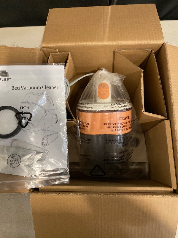 Photo 1 of Mattress Vacuum Cleaner, 26Kpa 500W Strong Suction Bed Vacuum with UV and Ultrasonic and High Heating, Dual Dust Bins with Washable Filters, Ideal for Dust and Pet Hair Removal, Corded