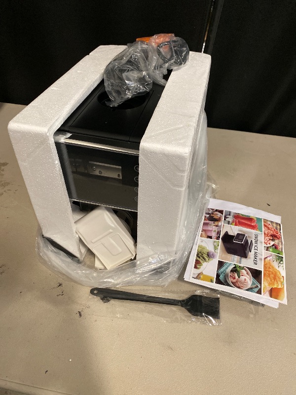 Photo 1 of Shaved Ice Machine, Portable Ice Maker with Rapid Cooling and Food-Grade Stainless Steel Material, Adjustable Snowflake Ice Making Speed, Ice Cream Maker for Home, Office, Restaurant, Bar, Party
