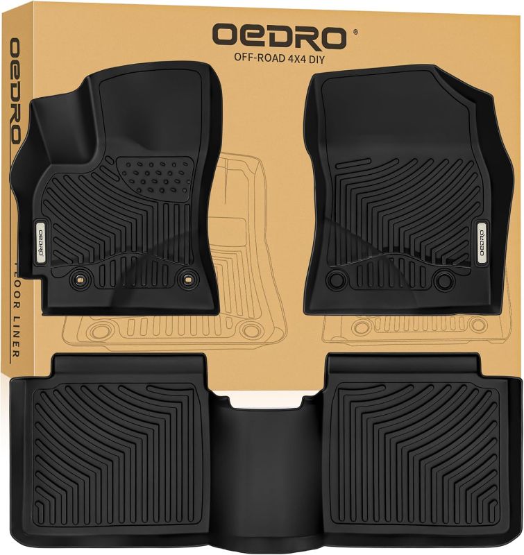 Photo 1 of OEDRO Floor Mats Fit for 2014-2019 Toyota Corolla with Automatic Transmission, Custom Fit All Weather Protection Car Mats Front & 2nd Seat Floor Liners