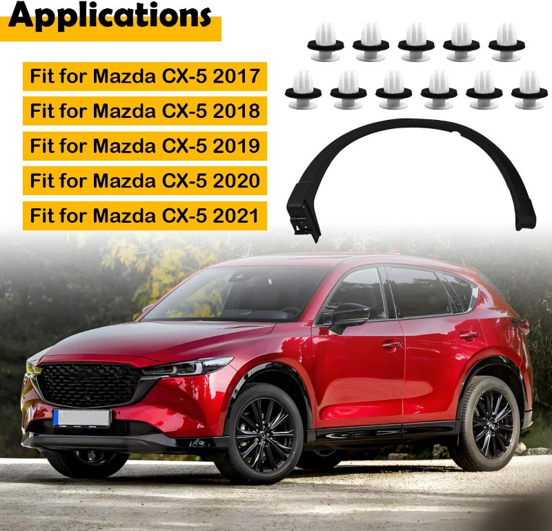 Photo 1 of KB7W51W60F8N Rear Left Side Fender Molding Trim Compatible with Mazda CX-5 2017-2021, MA1790101 Replacement