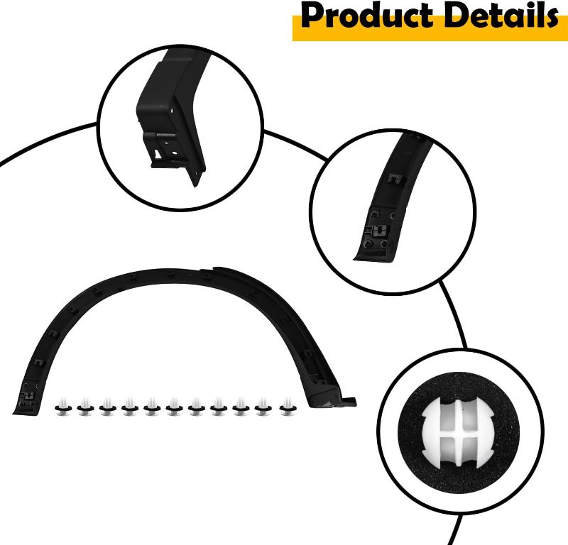 Photo 1 of KB7W51W60F8N Rear Left Side Fender Molding Trim Compatible with Mazda CX-5 2017-2021, MA1790101 Replacement