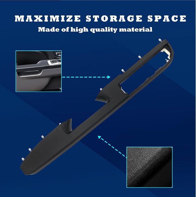 Photo 1 of Front Driver Side Armrest Repair with Door Fit for Chevrolet Chevy Silverado Suburban Tahoe Avalanche for GMC Sierra Yukon 2010-2014 84127280 (Front Driver Black)