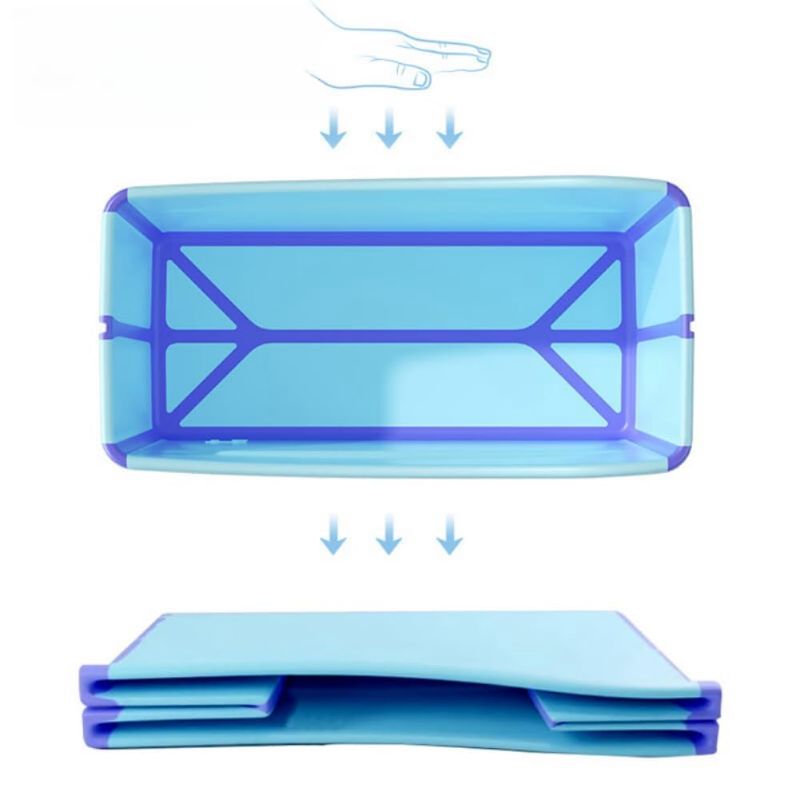 Photo 1 of Large Foldable Bathtub for Toddler Collapsible Baby Bathtub Portable Bath tub Lightweight for Children Twins Petite Adult