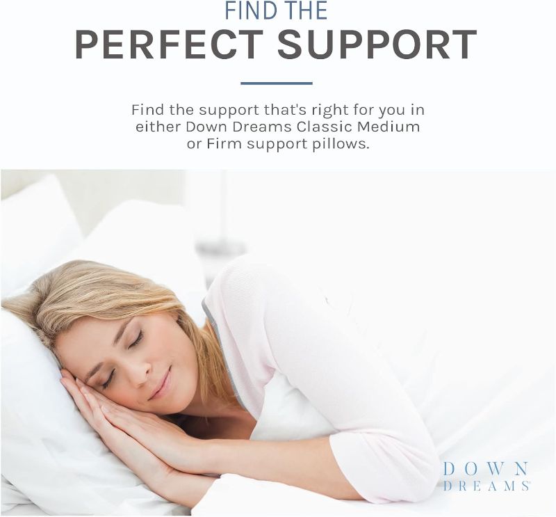 Photo 1 of Down Dreams Manchester Mills Classic Pillows - Jumbo/Firm Support 2-Pack