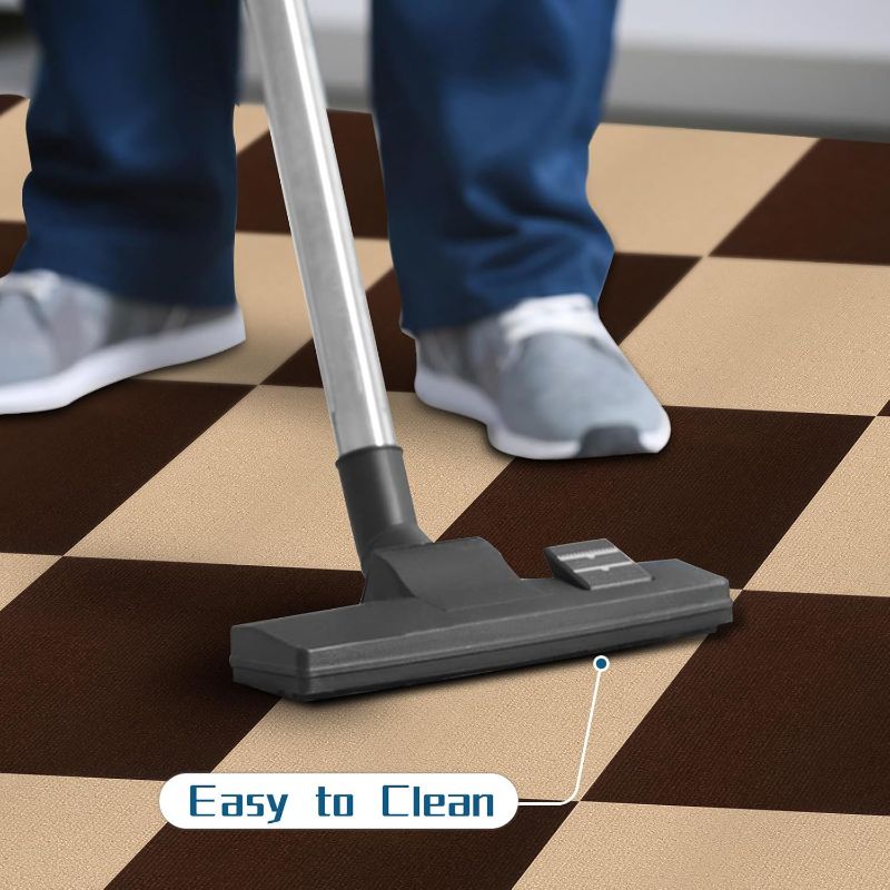 Photo 1 of Carpet Tile 12” X 12” Self Adhesive Carpet Floor Tiles Anti-Slip Reusable Carpet Squares Peel and Stick Carpet Floor Tile Easy Install DIY for Bedroom Living Room(20 Pcs)