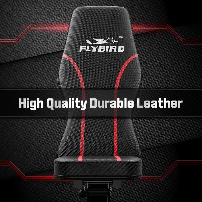 Photo 1 of FLYBIRD Adjustable Bench,Utility Weight Bench for Full Body Workout- Multi-Purpose Foldable Incline Bench (Black)