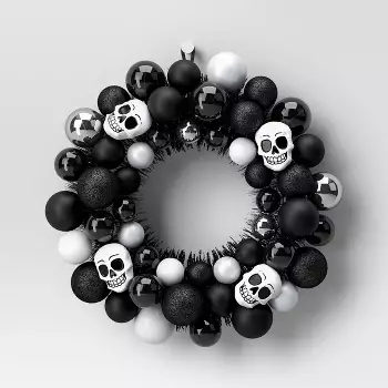 Photo 1 of Halloween skeleton wreath decor . 